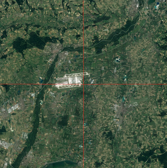 Google Maps region corresponding to the PPI image
